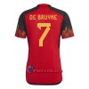 Virallinen Fanipaita Belgia De Bruyne 7 Kotipelipaita MM-Kisat 2022 - Miesten